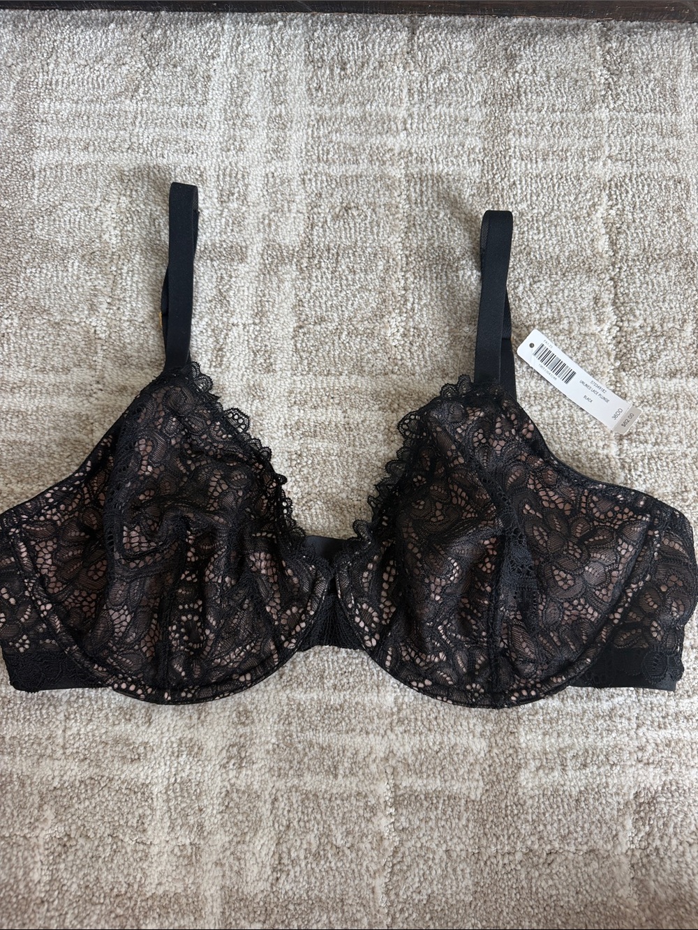 Soma Black Lace Underwire Bra